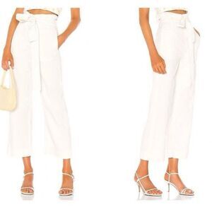 MOTHER The Paperbag Greaser Ankle Pants More Than Words Cream Size 26